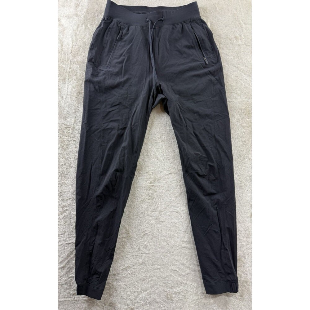 Lululemon Black Size 6 Training Jogger Pant Stretch Zip Pocket Drawstring